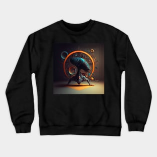 Yoga neon art Crewneck Sweatshirt